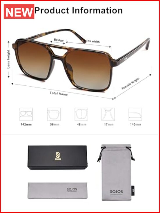 Vintage Aviator Square Sunglasses UV400 Protection Unisex Retro 70s main image 7